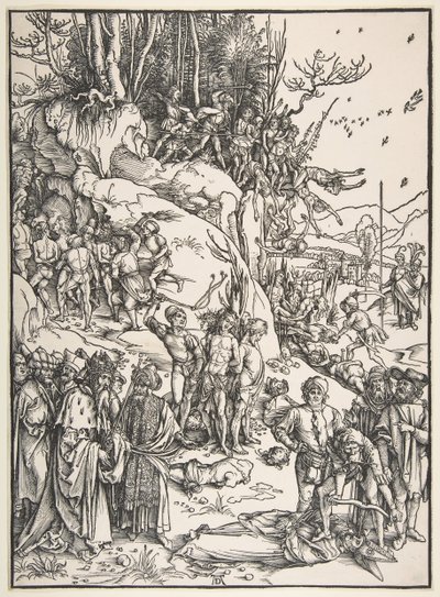 Męczeństwo Dziesięciu Tysięcy autorstwa Albrecht Dürer