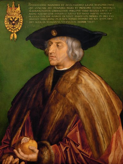 Maksymilian I, cesarz rzymski autorstwa Albrecht Dürer