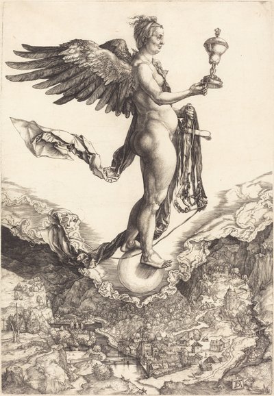 Nemezis (Wielka Fortuna) autorstwa Albrecht Dürer