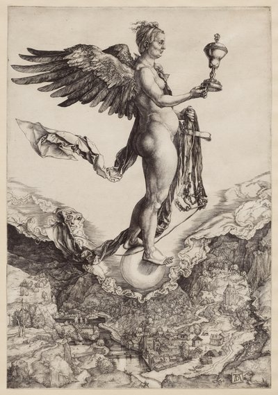 Nemezis (Wielka fortuna) autorstwa Albrecht Dürer