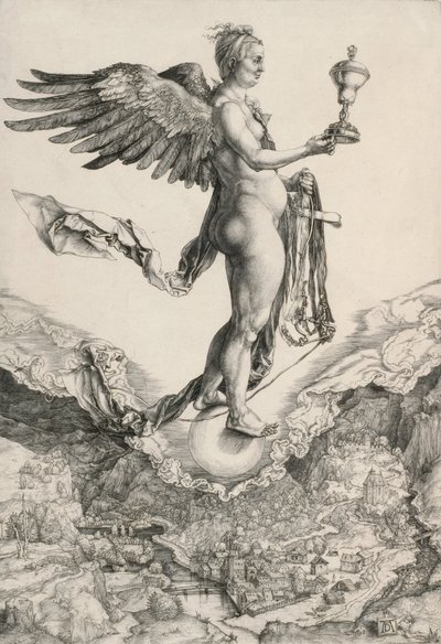 Nemezis (Wielka Fortuna) autorstwa Albrecht Dürer