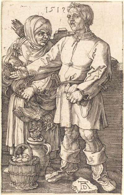 Para Chłopska na Rynku autorstwa Albrecht Dürer