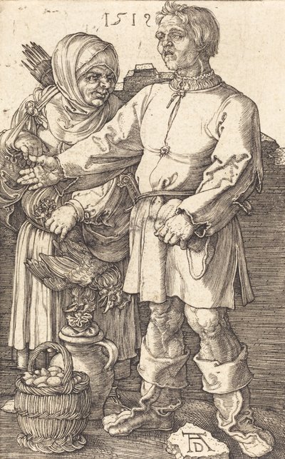 Para Chłopska na Rynku, 1519. autorstwa Albrecht Dürer