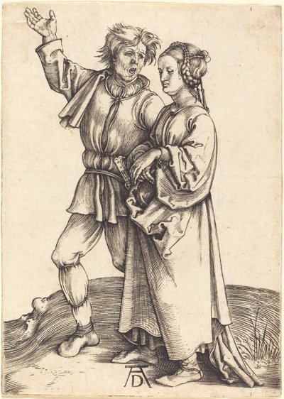 Chłop i jego żona autorstwa Albrecht Dürer