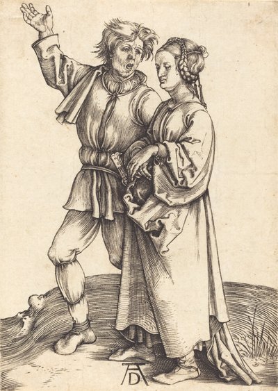 Chłop i jego żona, ok. 1930 r. 14971498. autorstwa Albrecht Dürer