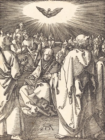 Pięćdziesiątnica, prawdopodobnie ok. 15091510. autorstwa Albrecht Dürer