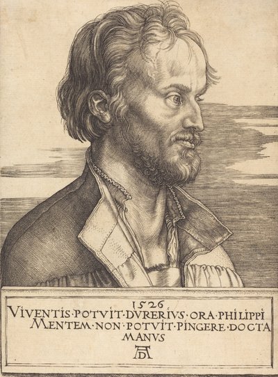 Filip Melanchton, 1526. autorstwa Albrecht Dürer