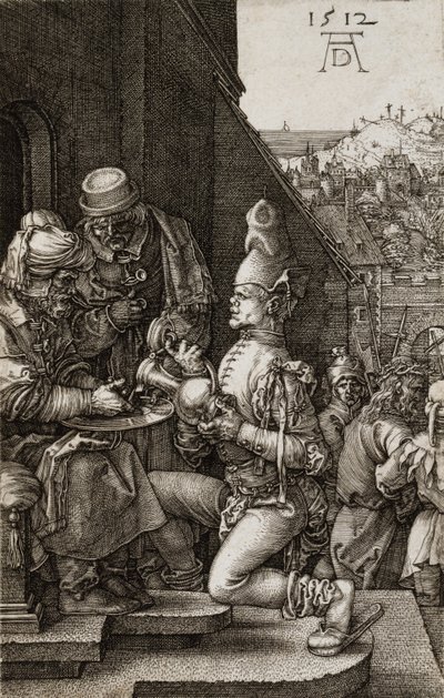 Piłat myjący ręce od męki, 1512 autorstwa Albrecht Dürer