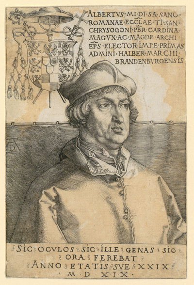 Portret kardynała Albrechta z Brandenburgii autorstwa Albrecht Dürer