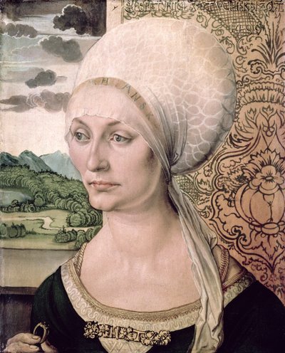 Portret Elsbeth Tucher, 1499 autorstwa Albrecht Dürer