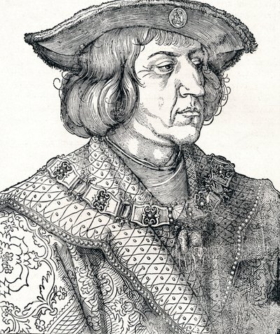 Portret cesarza Maksymiliana I, 1511, 1906 autorstwa Albrecht Dürer