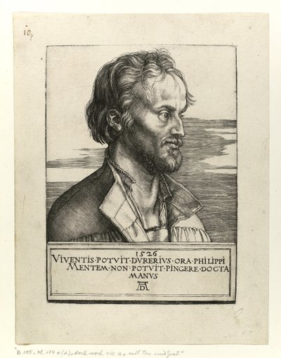 Portret Filipa Melanchtona, 1526 autorstwa Albrecht Dürer