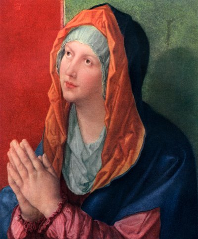 Modląca się Maryja, 1518, 1936 autorstwa Albrecht Dürer