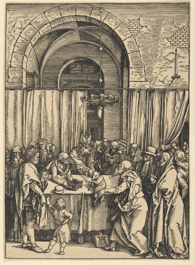 Odrzucenie ofiary Joachima, z Życia Marii autorstwa Albrecht Dürer