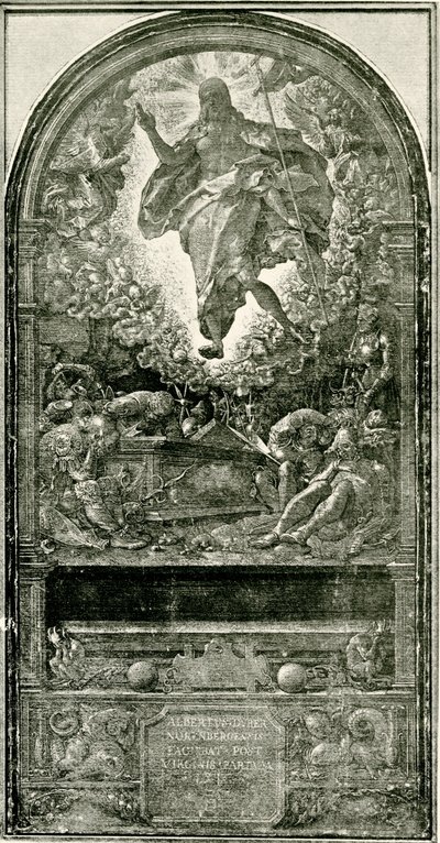 Wskrzeszenie autorstwa Albrecht Dürer