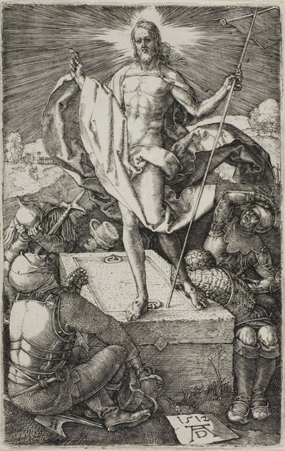 Zmartwychwstanie, z Wyrytej pasji autorstwa Albrecht Dürer
