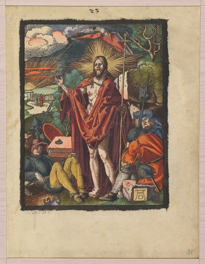 Auferstehung, aus "Die kleine Holzschnittpassion" autorstwa Albrecht Dürer
