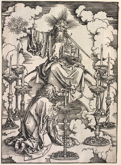 Objawienie św. Jana: św. Jan widząc siedem świeczników, 1511. autorstwa Albrecht Dürer