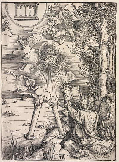 Objawienie św. Jana: św. Jan pożerający księgi, 1511. autorstwa Albrecht Dürer