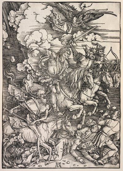 Objawienie św. Jana: Czterej Jeźdźcy, 1511. autorstwa Albrecht Dürer
