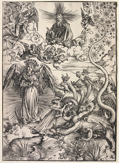 Objawienie św. Jana: Niewiasta obleczona w Słońce autorstwa Albrecht Dürer
