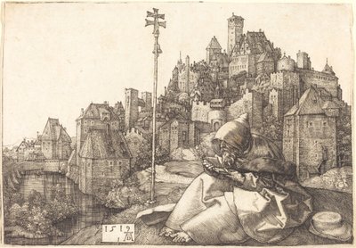 Św. Antoni czytanie autorstwa Albrecht Dürer