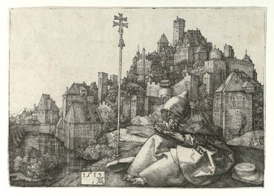 Czytanie św. Antoniego. 1519 autorstwa Albrecht Dürer