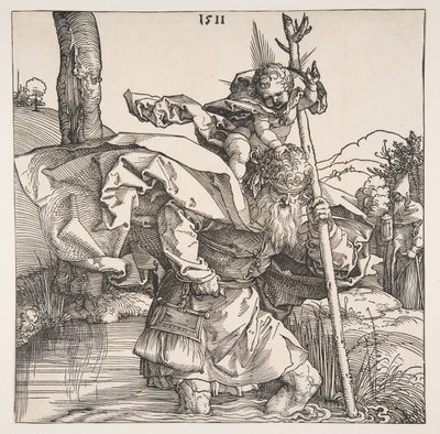 Święty Krzysztof, 1511. autorstwa Albrecht Dürer
