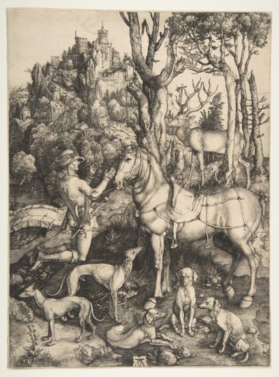 Św. Eustachy, ca. 1501. autorstwa Albrecht Dürer