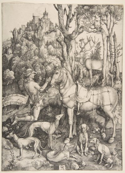 Św. Eustachy, ca. 1501. autorstwa Albrecht Dürer
