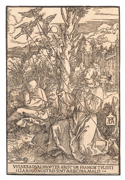 Stygmaty św. 1505. autorstwa Albrecht Dürer