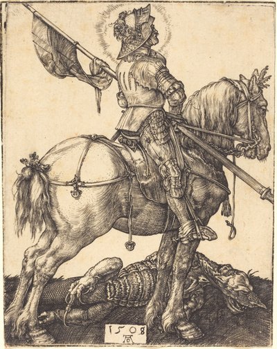 Święty Jerzy na koniu autorstwa Albrecht Dürer