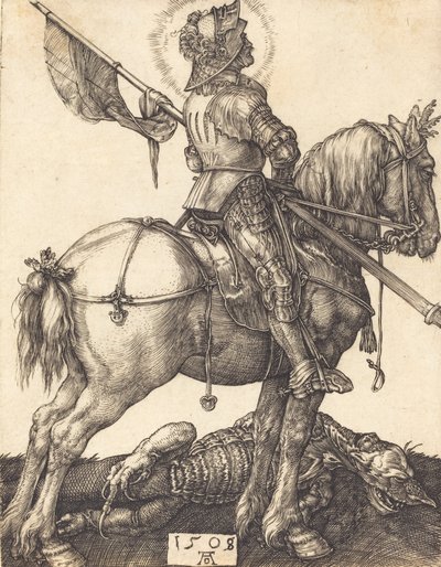 Święty Jerzy na koniu, 1508. autorstwa Albrecht Dürer