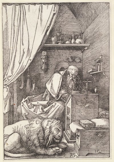 Święty Hieronim w celi autorstwa Albrecht Dürer