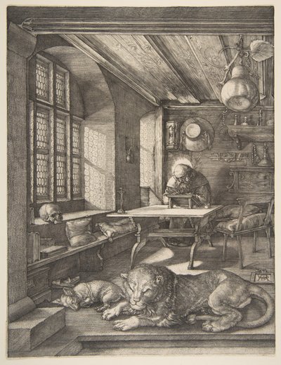 Święty Hieronim w swojej pracowni autorstwa Albrecht Dürer