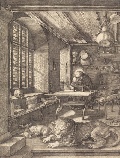 Święty Hieronim w swoim gabinecie, 1514. autorstwa Albrecht Dürer