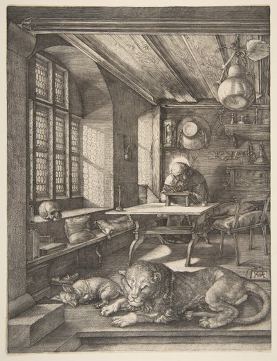 Święty Hieronim w swoim gabinecie, 1514. autorstwa Albrecht Dürer