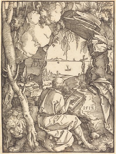 Święty Hieronim w jaskini autorstwa Albrecht Dürer