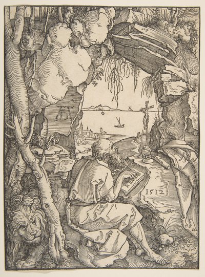 Święty Hieronim w jaskini autorstwa Albrecht Dürer