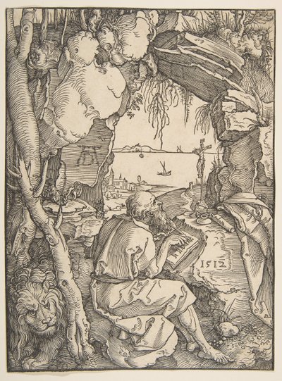 Święty Hieronim w jaskini, 1512. autorstwa Albrecht Dürer