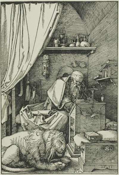 Święty Hieronim w swojej celi autorstwa Albrecht Dürer