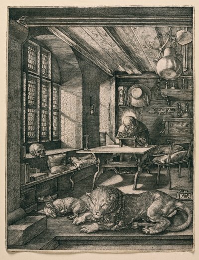 Święty Hieronim w swojej celi autorstwa Albrecht Dürer