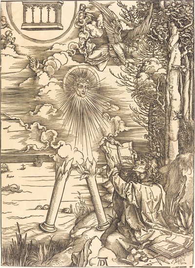 Święty Jan pożerający księgę autorstwa Albrecht Dürer