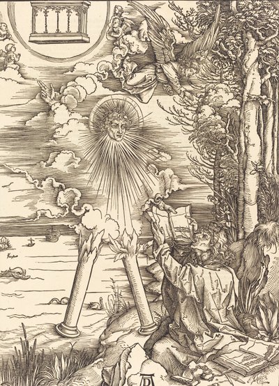 Św. Jan pożerający księgę, 1498. autorstwa Albrecht Dürer