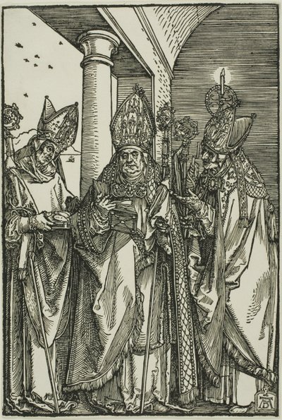Święci Mikołaj, Ulryk i Erasmus autorstwa Albrecht Dürer