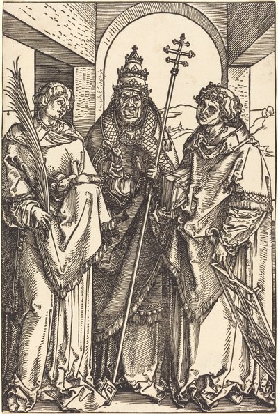 Święci Szczepan, Sykstus i Wawrzyniec autorstwa Albrecht Dürer