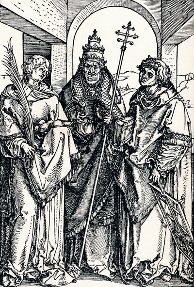 Święci Szczepan, Sykstus i Wawrzyniec, 1508 1906 autorstwa Albrecht Dürer