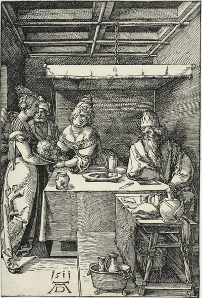 Salome przedstawia Herodiadzie głowę Jana Chrzciciela autorstwa Albrecht Dürer
