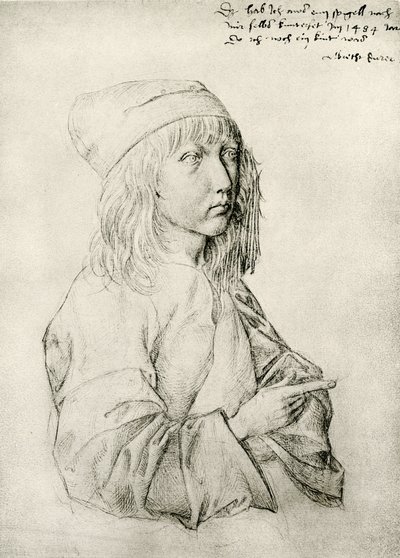 Autoportret trzynastoletniego Dürer autorstwa Albrecht Dürer