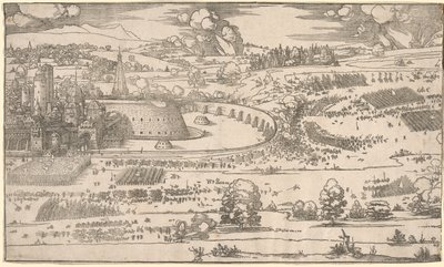 Oblężenie fortecy: odpowiednia część autorstwa Albrecht Dürer